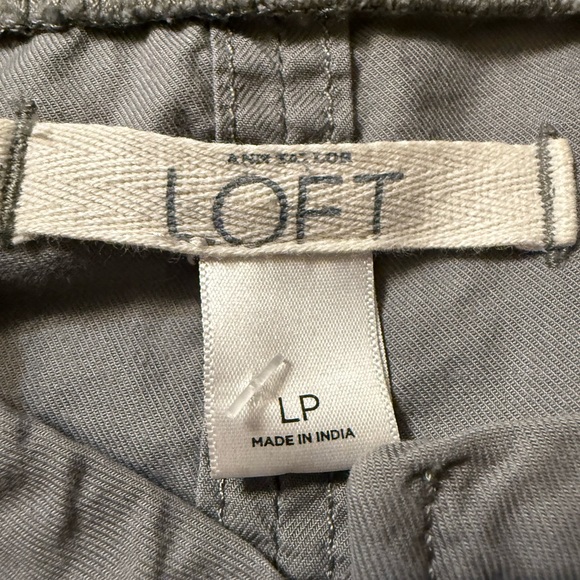 Ann Taylor Loft Women's Gray cinch waist utility Jacket size LP - Picture 2 of 4